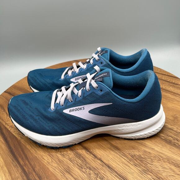 Brooks Launch 7 Shoes Womens Size 8.5 B Blue Running Comfort Walking Gym Sneaker - Picture 3 of 8